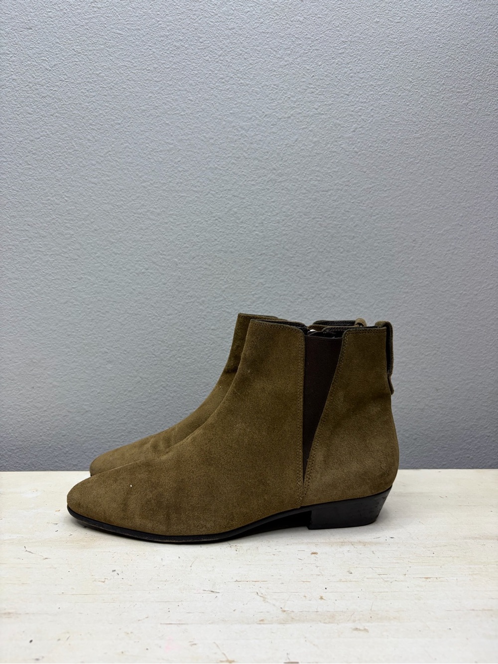 Isabel Marant Etoile Olive Green Patscha Ankle Boots Size 38